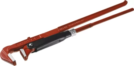 Ключ трубный ЗУБР &quot;МАСТЕР&quot; рычажный, прямые губки, цельнокованный, № 2, 1.5&quot; 27314-2 купить в Челябинске