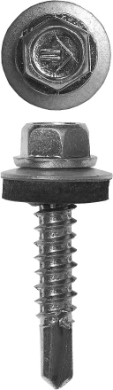 Саморезы ЗУБР &quot;ПРОФЕССИОНАЛ&quot; оцинков., для крепл. кров. матер. к металл. констр., 5.5x38мм, 1500шт 4-300310-55-038 купить в Челябинске