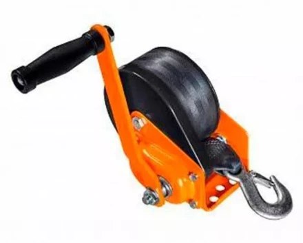 Лебедка ручная барабанная с тормозом Magnus-Profi LRT-1100, 1100 кг, лента 10 м купить в Челябинске