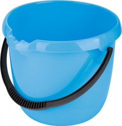 Ведро пластмассовое круглое 12л, голубое ТМ Elfe 92956