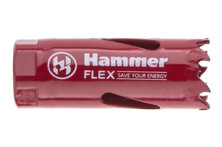 Коронка биметаллическая HAMMER Ф20х38мм 1/2&quot; BiMETALL (224-002) купить в Челябинске