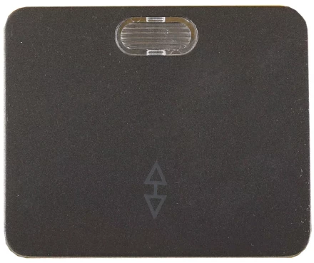 Выключатель СВЕТОЗАР &quot;ГАММА&quot; проходной, с подсветкой, одноклавишный, без вставки и рамки, цвет темно-серый металлик, 10A SV-54138-DM купить в Челябинске