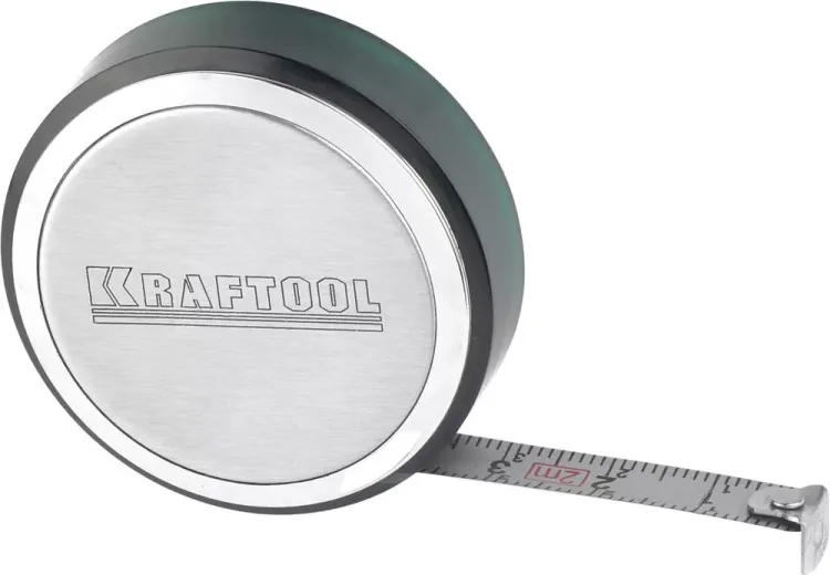 Рулетка KRAFTOOL, SuperKompakt, корпус из нержавеющей стали, 2мх8мм 34147-02 купить в Челябинске