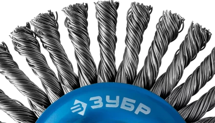 ЗУБР "ПРОФЕССИОНАЛ". Щетка дисковая для УШМ, плетеные пучки стальной проволоки 0,5мм, 115ммхМ14 35192-115_z02 купить в Челябинске