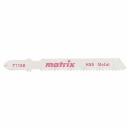 Полотна для электролобзика по металлу 3 штук T118B 50x2мм HSS MATRIX 78229