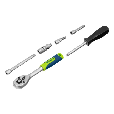 Набор инструментов Сибртех 13399, 1/4&quot;, пластиковый кейс 56 предметов купить в Челябинске