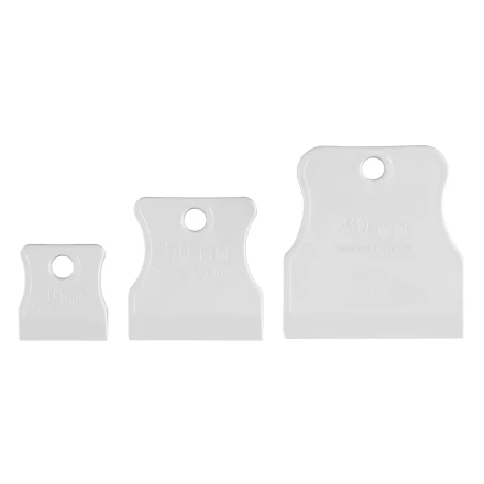 Набор шпателей 40-60-80 мм, белая резина, 3 шт. Россия Sparta 85801 купить в Челябинске