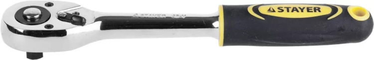 Трещотка для торцовых головок STAYER "PROFI", Сr-V сталь, 45 зубцов, 3/8" 27786-3/8 купить в Челябинске