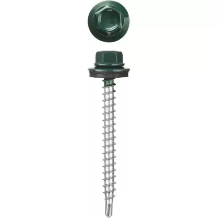 Саморезы СКД кровельные, RAL 6005 зеленый насыщенный, 35 x 4.8 мм, 380 шт, для деревянной обрешетки, STAYER 30305-48-035-6005 купить в Челябинске