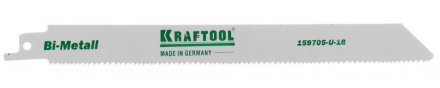 Полотно KRAFTOOL &quot;INDUSTRIE QUALITAT&quot;, S1122VF, для эл/ножовки, Bi-Metall, по металлу, дереву, шаг 1,8-2,5мм, 180мм 159705-U-18 купить в Челябинске