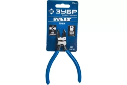 Бокорезы ЗУБР "БУЛЬДОГ" для пластика и меди, хромоникелевая сталь, обливные рукоятки, особочистый рез заподлицо, 125мм 22175-8-15