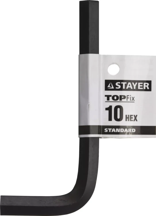 Ключ имбусовый STAYER "STANDARD", сталь, черный, 10мм 27405-10 купить в Челябинске