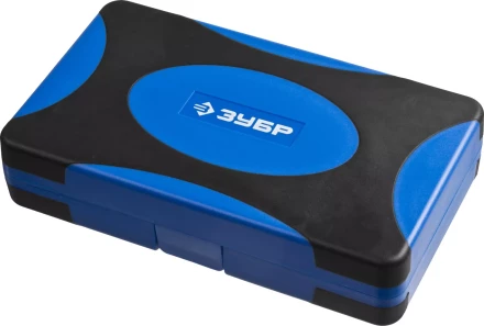 Набор ЗУБР &quot;ПРОФИ&quot;: Отвертка с двухкомп рукояткой, насадки и мини трещетка, 47 предм, пластиковый бокс 25283-H47 купить в Челябинске