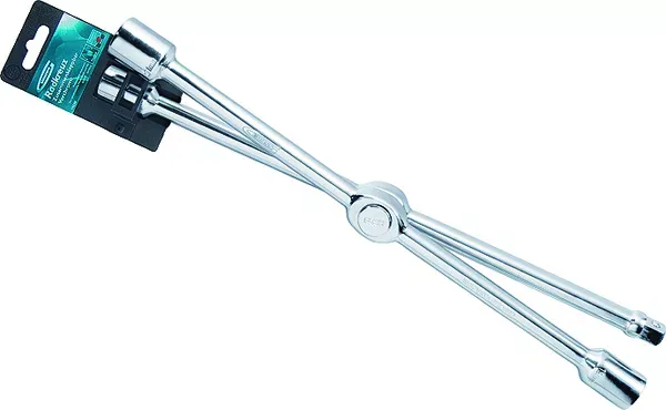 Ключ-крест баллонный складной 17,19,21mm и 1/2" 406мм хромир. Gross 14250 купить в Челябинске