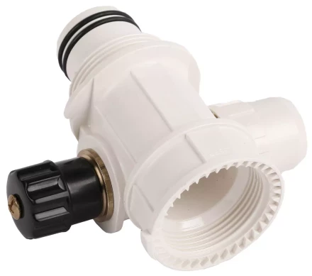 Коллектор ЗУБР &quot;ШиреФит&quot; сборный с вентилем&quot;внутренняя резьба - штуцер с гайкой - штуцер с гайкой&quot;, 26мм-16мм-26мм 51517-26-16-26 купить в Челябинске