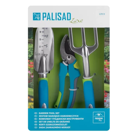 Набор садового инструмента с секатором Palisad 629018, алюминиевый цельнолитой, 3 предмета, LUXE купить в Челябинске