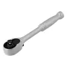 Ключ-трещотка 1/4" Gross 14050, CrV, 120 зубьев, цельнометаллический, хром купить в Челябинске