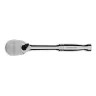 Ключ-трещотка 1/4" Gross 14050, CrV, 120 зубьев, цельнометаллический, хром купить в Челябинске