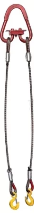 Строп канатный двухветвевой 2СК 1.25 т L=3 м Звено РТ-3 с кч Гост 1.0 т опрессовка купить в Челябинске
