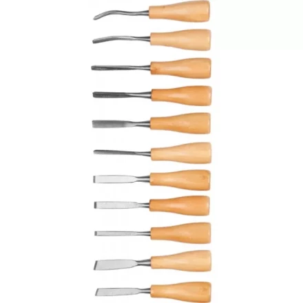 Набор DEXX: Стамески фигурные &quot;МИНИ&quot; с деревянной ручкой, 11шт 1834-H11_z01 купить в Челябинске