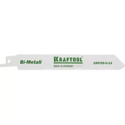 Полотно KRAFTOOL &quot;INDUSTRIE QUALITAT&quot;, S922VF, для эл/ножовки, Bi-Metall, по металлу, дереву, шаг 1,8-2,5мм, 130мм 159705-U-13 купить в Челябинске