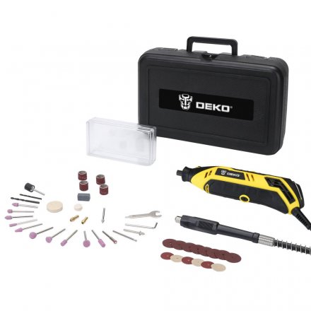 Гравер электрический DEKO DKRT200E DEKO 43 tools + case, 063-1411 купить в Челябинске