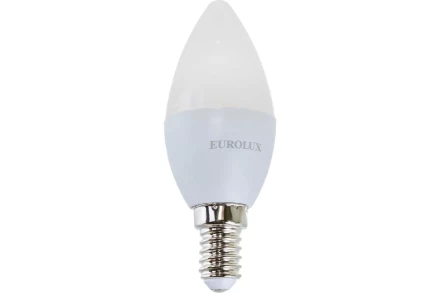 Лампа светодиодная EUROLUX LL-E-C37-6W-230-4K-E14 76/2/4 купить в Челябинске