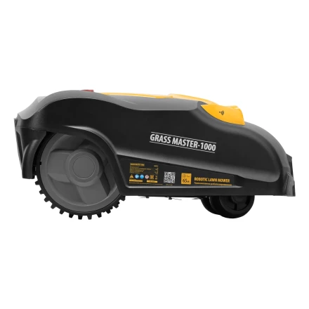Робот-газонокосилка Grass Master 1000, ультразвуковой датчик, 3 Ач, LCD дисплей, Wi-Fi // Denzel купить в Челябинске