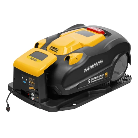 Робот-газонокосилка Grass Master 1000, ультразвуковой датчик, 3 Ач, LCD дисплей, Wi-Fi // Denzel купить в Челябинске