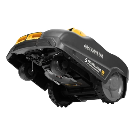 Робот-газонокосилка Grass Master 1000, ультразвуковой датчик, 3 Ач, LCD дисплей, Wi-Fi // Denzel купить в Челябинске