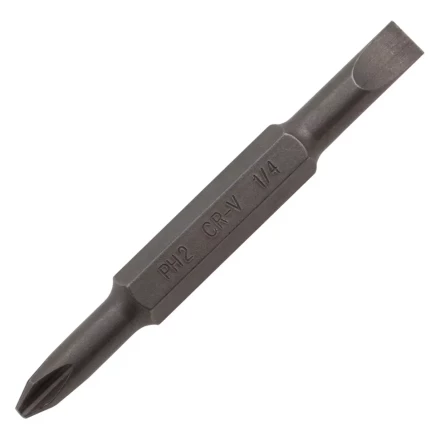 Отвертка комбинированная Denzel, SL3/16&quot;-PH1, SL1/4&quot;-PH2, 3-х компонентная рукоятка, 7713381 купить в Челябинске