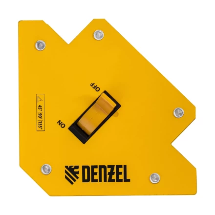 Фиксатор магнитный отключаемый для сварочных работ усилие 30 LB, 45х90х135 град. Denzel 97563 купить в Челябинске