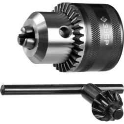 Патрон ЗУБР "ЭКСПЕРТ" цельнометаллический для станка, конус морзе, с ключом, 16мм 29084-16