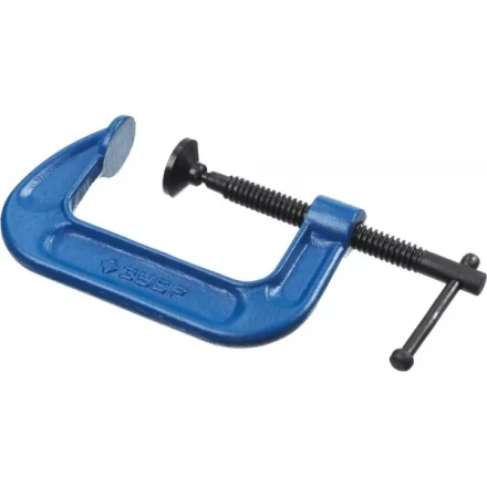 Струбцина  ЗУБР &quot;ПРОФЕССИОНАЛ&quot; тип &quot;G&quot;, корпус - ковкий чугун, 75мм 32245-075_z01 купить в Челябинске