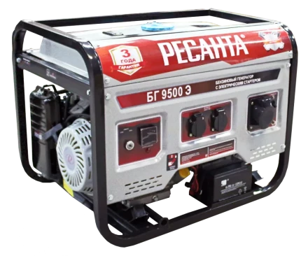Бензогенератор  Ресанта БГ 9500 Э купить в Челябинске