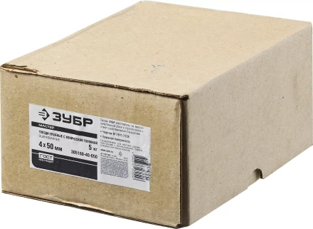 Гвозди ЗУБР &quot;МАСТЕР&quot; ершеные с конической головкой, оцинкованные, чертеж №7811-7138, 4.0х60мм, 5кг 305160-40-060 купить в Челябинске