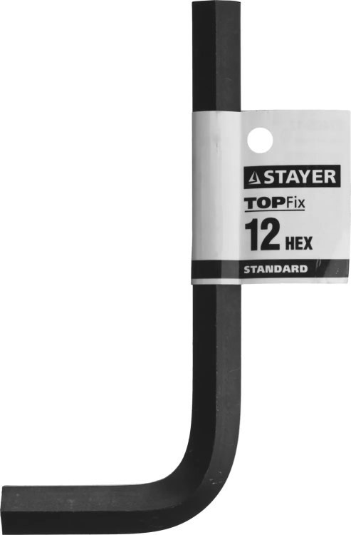 Ключ имбусовый STAYER "STANDARD", сталь, черный, 12мм 27405-12 купить в Челябинске