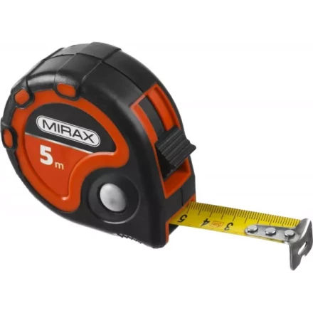 Рулетка MIRAX, 3 стопора, двухкомпонентный пластиковый корпус, 5мх25мм 34013-05-25 купить в Челябинске