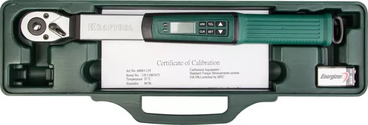 Электронный динамометрический ключ "DIGITAL" 3/8", 10 - 135 Нм, KRAFTOOL 64043-135 64043-135 купить в Челябинске