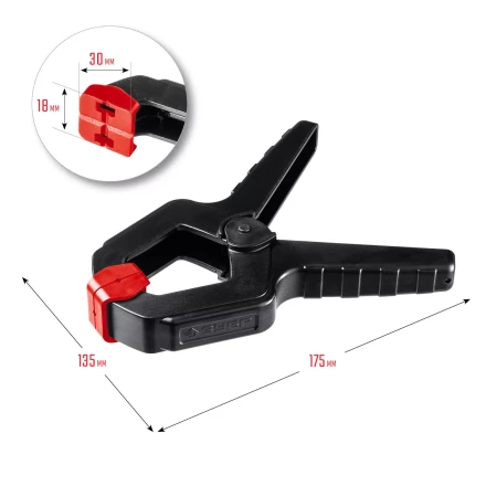 ЗУБР МЗ-100, 100 х 75 мм, пружинный зажим (32247-10) купить в Челябинске
