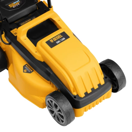 Газонокосилка электрическая GMC-1200, шир.,32см, 1200 Вт, 3 уров., травосб. 30 л// Denzel купить в Челябинске