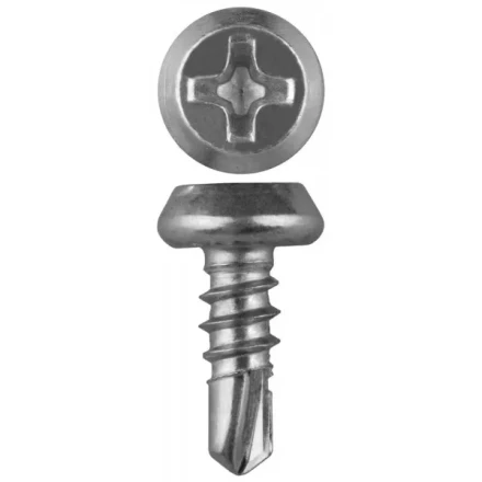 Саморезы ЗУБР со сверлом оцинкованные, для крепления лист. металла до 2мм, полуцилиндр. головка, 3.8x11мм, 75шт 4-300157-38-11 купить в Челябинске