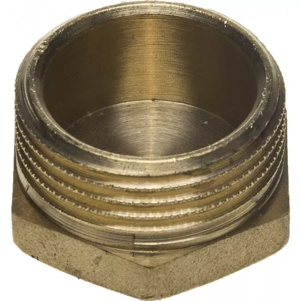 Заглушка GENERAL FITTINGS латунь, 6-ти гранная головка, наружная резьба, 1" 51098-S-1 купить в Челябинске