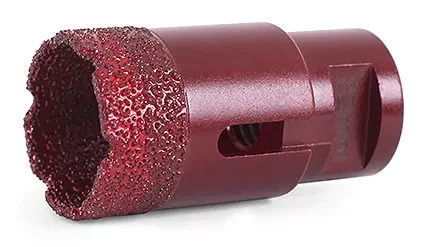 Алмазная коронка MESSER по камню с хвостовиком M14 (вакуумное спекание алмазов) 6 мм купить в Челябинске