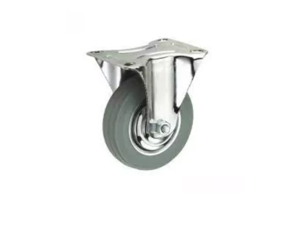 Колесо неповоротное серая резина FC 80 f 200 мм 1027210 купить в Челябинске