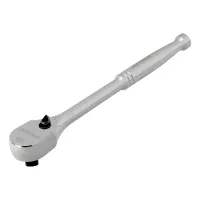 Ключ-трещотка 1/2" Gross 14052, CrV, 120 зубьев, цельнометаллический, хром
