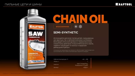 TimberPlus цепное полусинтетическое масло для бензо и электропил 41520-1 купить в Челябинске