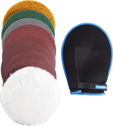 Насадки полировальные на липучке серия ЭКСПЕРТ купить в Челябинске