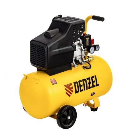 Компрессор воздушный прямой привод DC1700/50, 1.7 кВт, 50 литров, 260 л/мин Denzel 58164 купить в Челябинске