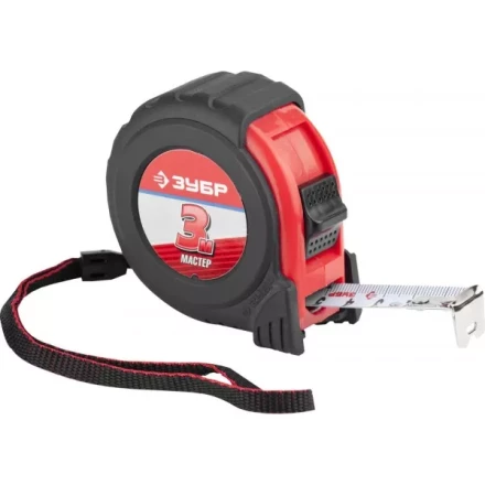 Рулетка ЗУБР &quot;МАСТЕР&quot;, обрезиненный корпус, 3мх19мм 34055-03-19_z01 купить в Челябинске